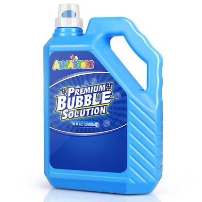 Bubble Solution Refill - 70 OZ Non-Toxic Pre-Mix Refill for Bubble Machine