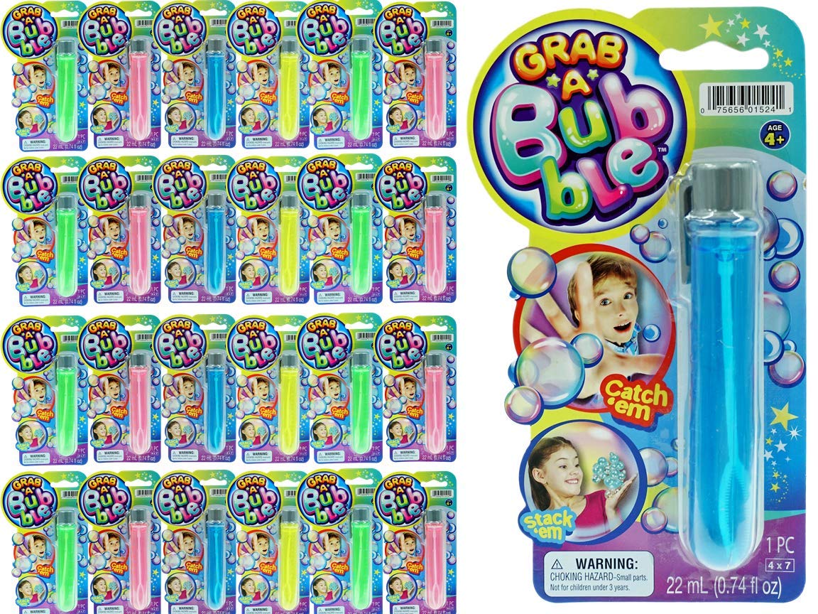 JA-RU Grab a Bubble Touchable Mini Bubble Wands (6 Pk) 1524-6