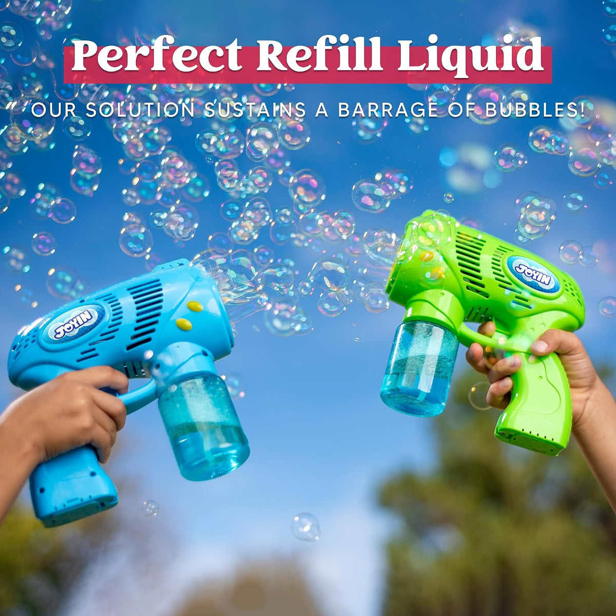 JOYIN 100 Oz Concentrated Bubble Solution (up to 8 Gallon) for Large Party in Summer Celebrations, Party Favor, Bubble Summer Toy, Classroom Prizes, Easter (Blue)