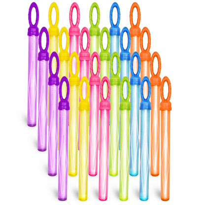 JOYIN 24 Pack 14.6’’ Big Bubble Wands Bulk (2 Dozen) for Summer Toy, Outdoor/Indoor Activity Use, Easter, Bubbles Party Favors Supplies for Kids