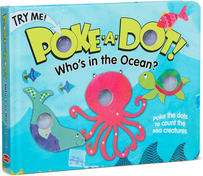 Melissa & Doug Poke-a-Dot Who's in the Ocean Board Book
