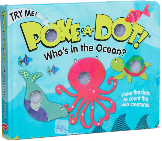 Melissa & Doug Poke-a-Dot Who's in the Ocean Board Book