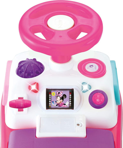 Kiddieland Disney Minnie Mouse My First Activity Ride-On, Toddler Push Car