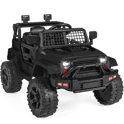 Best Choice Products 12V Kids Electric Vehicle Toy Ride On Car with Parent Remote Control for Toddlers, Seat Harness, 61 lbs Weight Capacity, Locking Doors, Spring Suspension, Bluetooth - Red