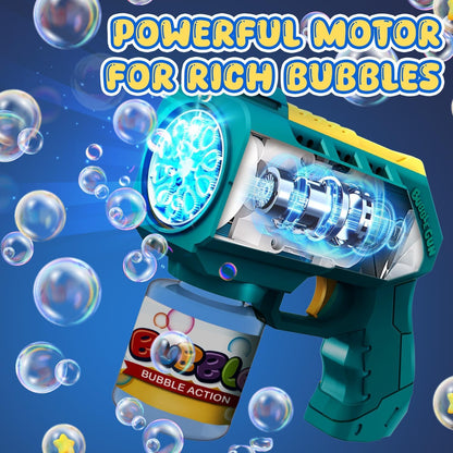 EagleStone 2 PCS Bubble Guns for Toddlers 2 Bubble Solution, 20 Concentrate