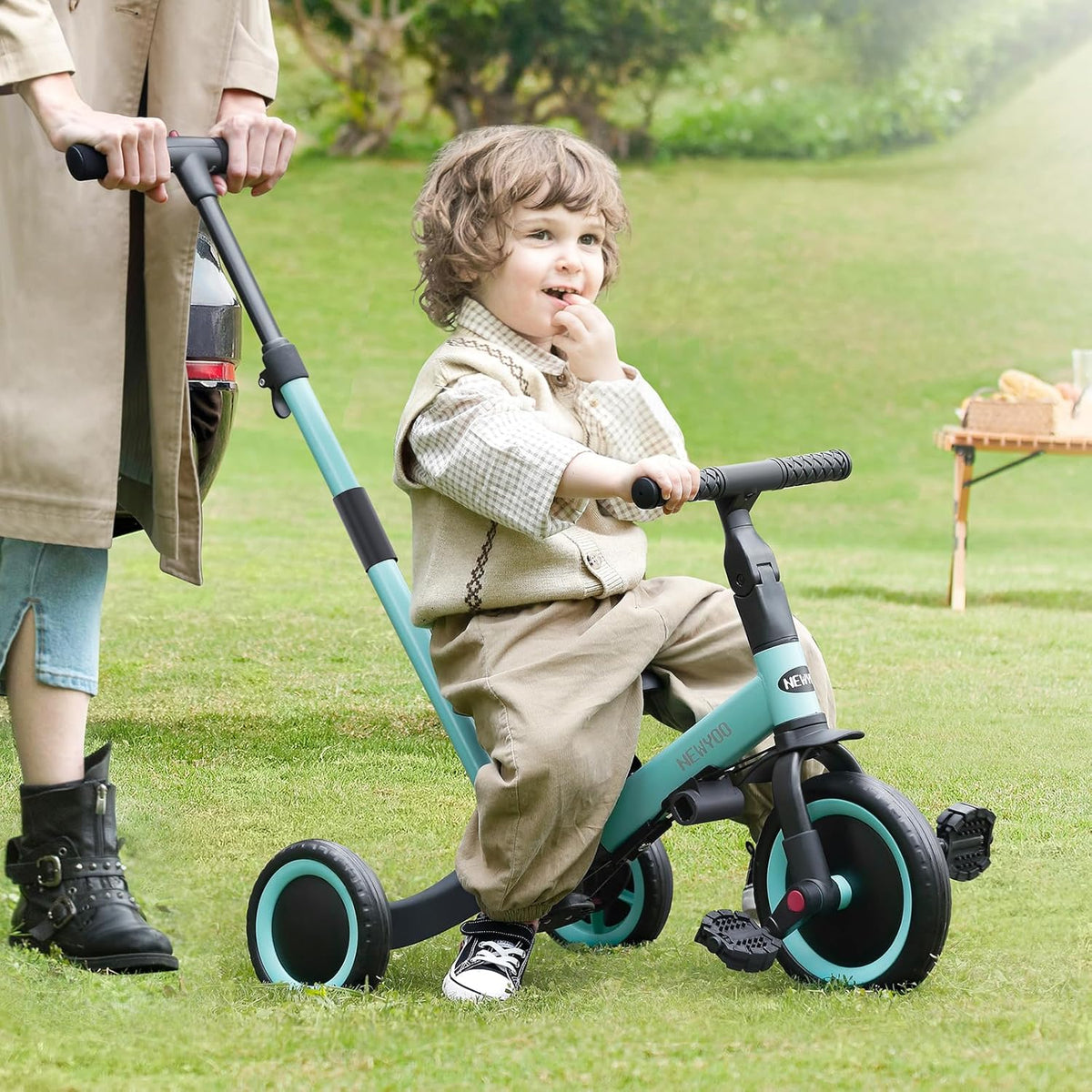 newyoo TR007 5-in-1 Tricycle for Toddlers 1-3, Toddler Bike, Birthday Gift