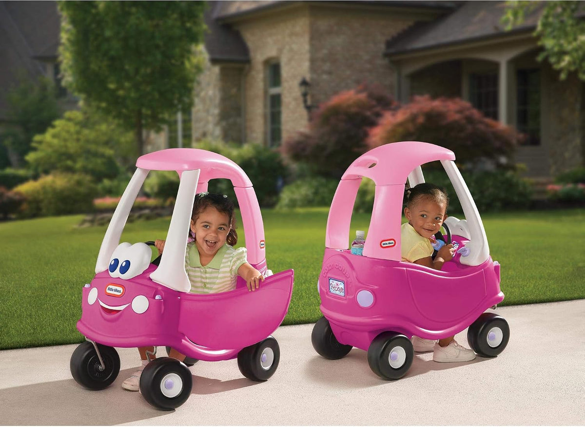 Little Tikes Princess Cozy Coupe Ride-On Toy - Toddler Car Push and Buggy Includes Working Doors, Steering Wheel, Horn, Gas Cap, Ignition Switch - For Boys and Girls Active Play , Magenta