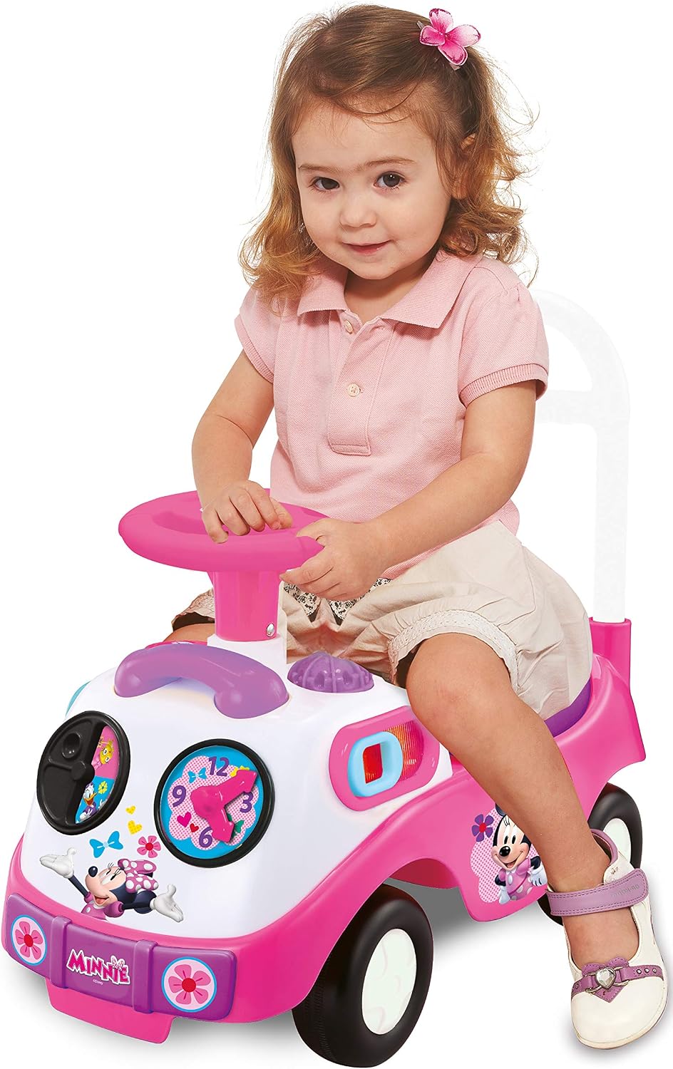 Kiddieland Disney Minnie Mouse My First Activity Ride-On, Toddler Push Car