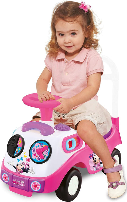 Kiddieland Disney Minnie Mouse My First Activity Ride-On, Toddler Push Car