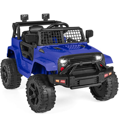 Best Choice Products 12V Kids Electric Vehicle Toy Ride On Car with Parent Remote Control for Toddlers, Seat Harness, 61 lbs Weight Capacity, Locking Doors, Spring Suspension, Bluetooth - Red