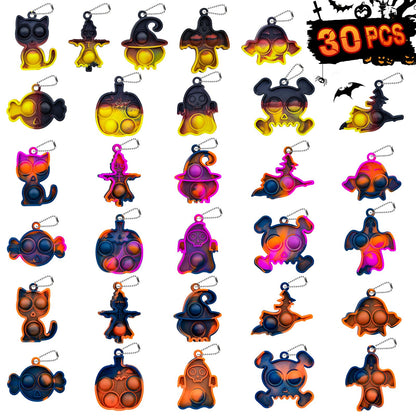 Pop Fidget Toys Bulk Its Party Favors for Kids 30 Pack Mini Pop Keychain It
