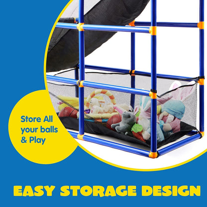 JOYIN Arcade Basketball Game Set with 4 Balls and Hoop for Kids 3+ Years Old Indoor Outdoor Sport Play - Easy Set Up - Air Pump Included - Ideal for Competition