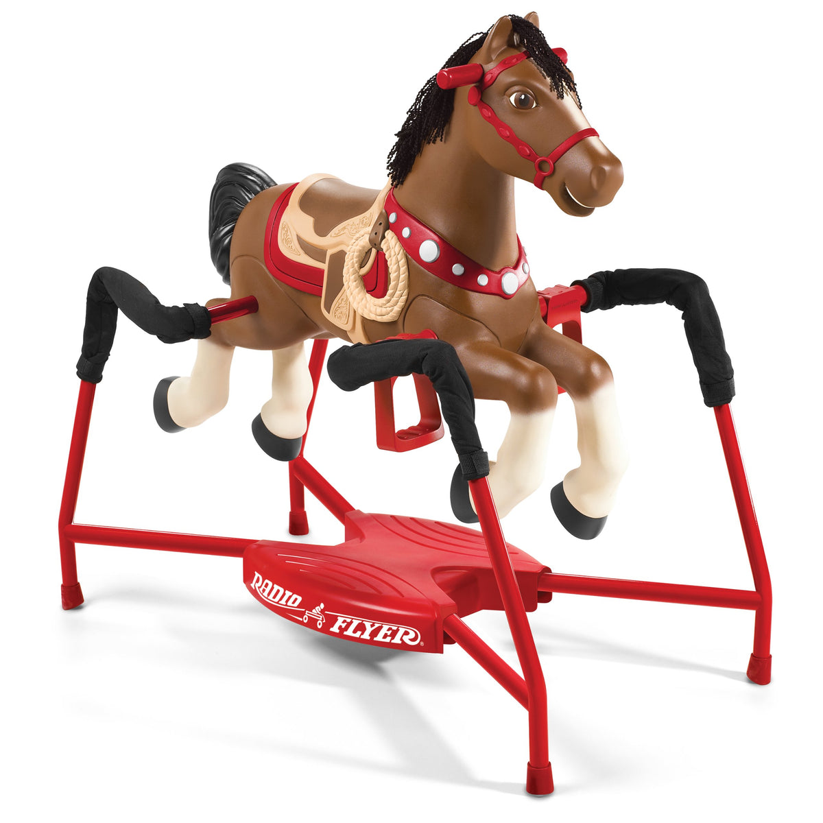 Radio Flyer Chestnut Interactive Riding Horse, for Ages 2-6, Ride On Toys
