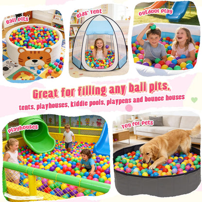 Vanland Ball Pit Balls, Plastic Playpen Balls for Babies Toddlers and Kids