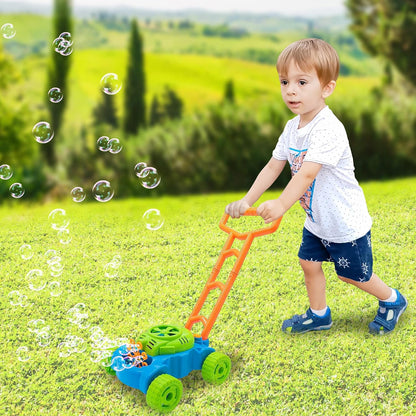 ArtCreativity Bubble Lawn Mower for Toddlers 1-3, Kids Bubble Machine for 1 Year Old Boy Gifts, Bubbles Blowing Push Toys for Kids, Summer Outdoor Gardening Toys for Birthday Gifts Boys & Girls