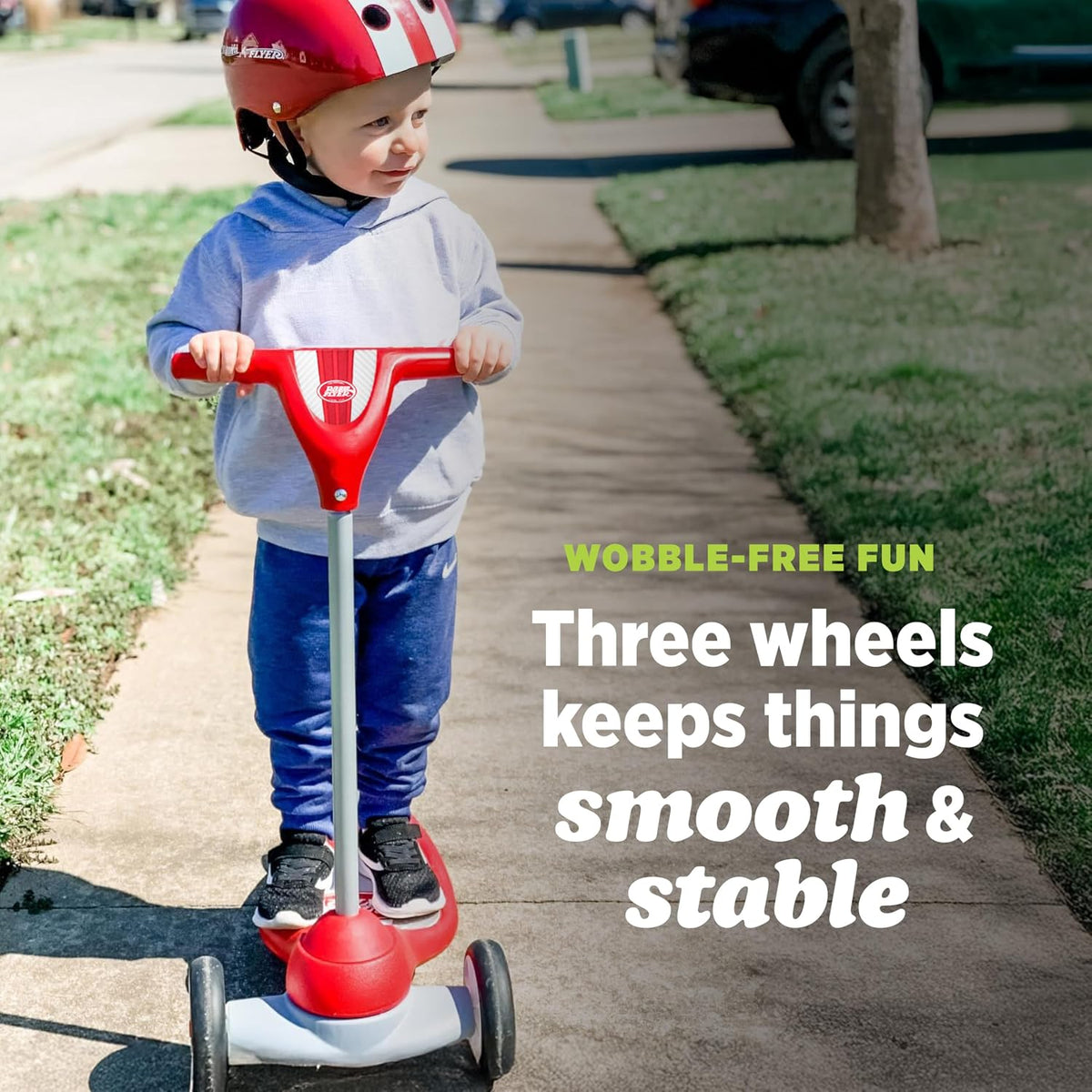 Radio Flyer My 1st Scooter, For Kids 2-5 Years Old, Red