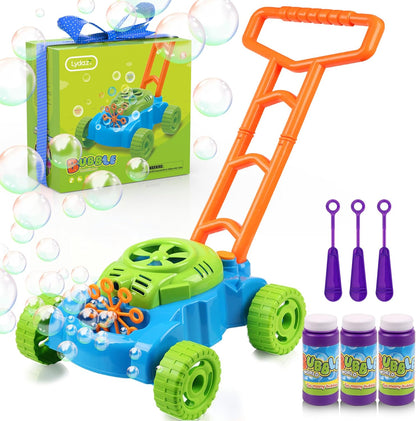 Lydaz Bubble Lawn Mower Toddler Toys, Bubble Machine Outdoor Garden Toys