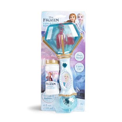 Little Kids Disney Mickey Mouse Light and Sound Musical Bubble Wand, Includes Bubble Solution, Multi (20511)