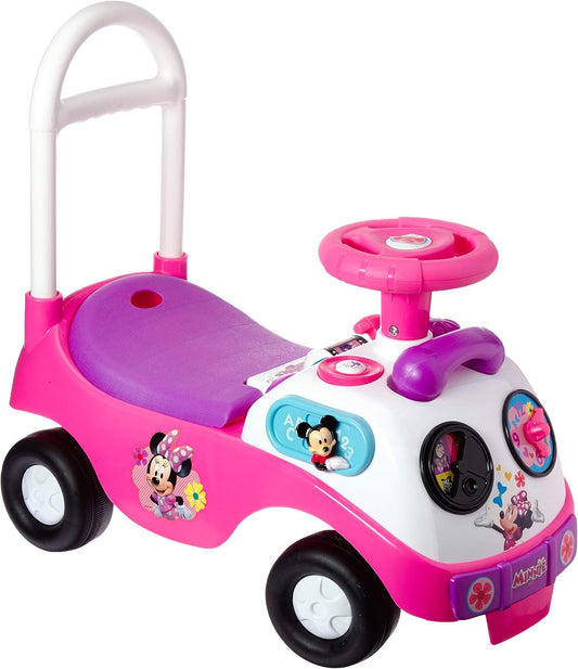 Kiddieland Disney Minnie Mouse My First Activity Ride-On, Toddler Push Car
