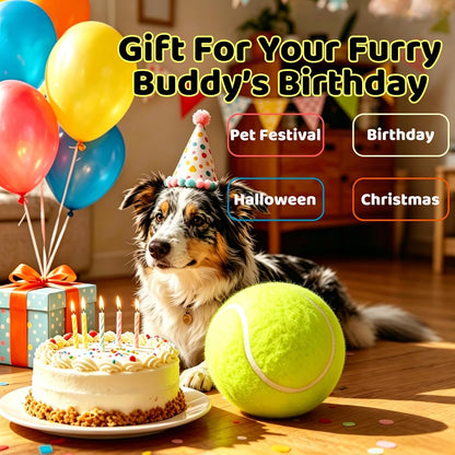Banfeng Dog Tennis Ball, 9.5" Giant Sport Gift Toy Herding Ball for Dogs