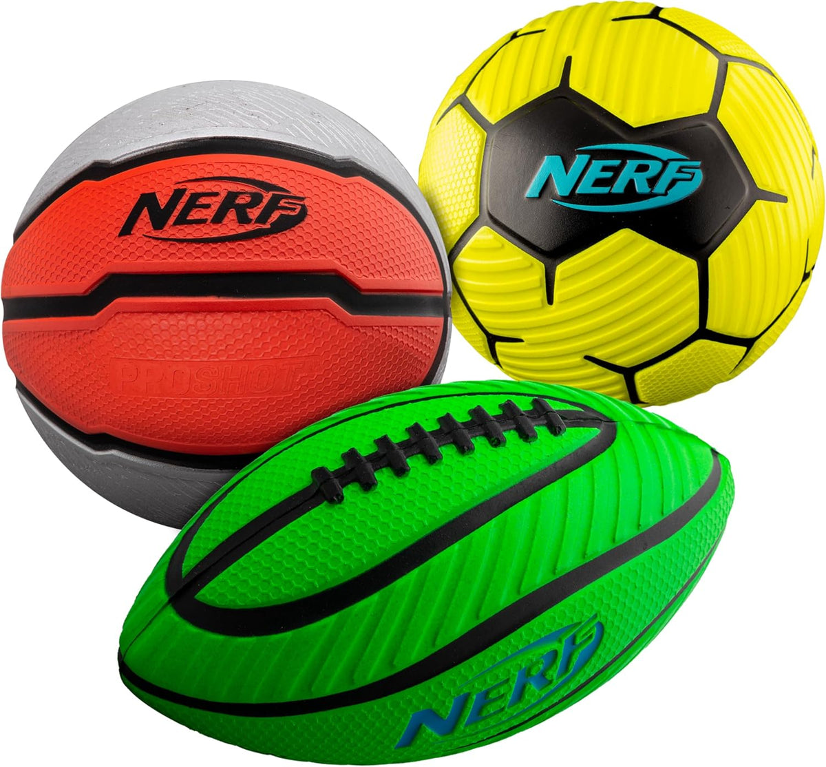 Nerf Mini Foam Sports Ball Set - 3 Pack