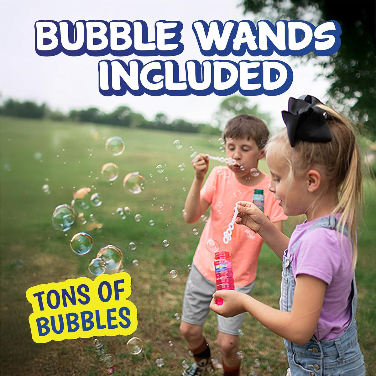 Sunny Days Maxx Bubbles 6 Pack - 4 oz Bottles, 6-Hole Wands - Ages 3+