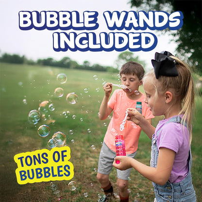 Sunny Days Maxx Bubbles 6 Pack - 4 oz Bottles, 6-Hole Wands - Ages 3+