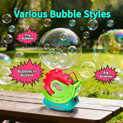 Bubble Machine for Toddlers Kids & Pets with 8oz Safe Solution