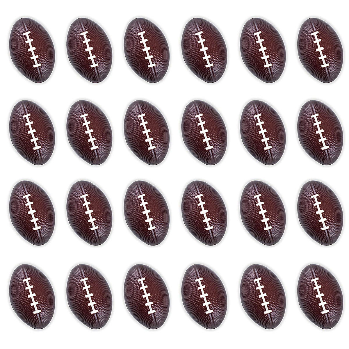 Super Z Outlet Mini Foam Sports Balls 24 Pack for Kids Adults Mini Baseball Football Basketball Soccer Stress Toy Game Party Decoration