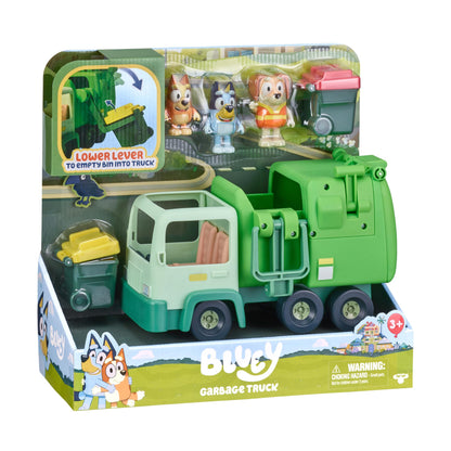 Bluey Heeler 4WD Family Toddler Toy Car, Pretend Play Toys, 4 Figures