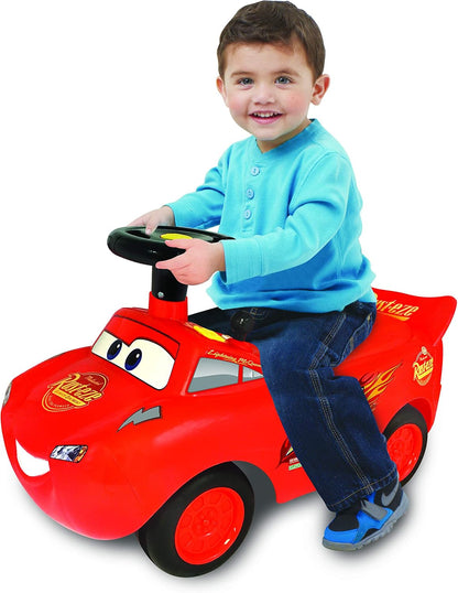 Kiddieland Lightning McQueen Ride-On Car, Foot-to-Floor Racer for Toddlers