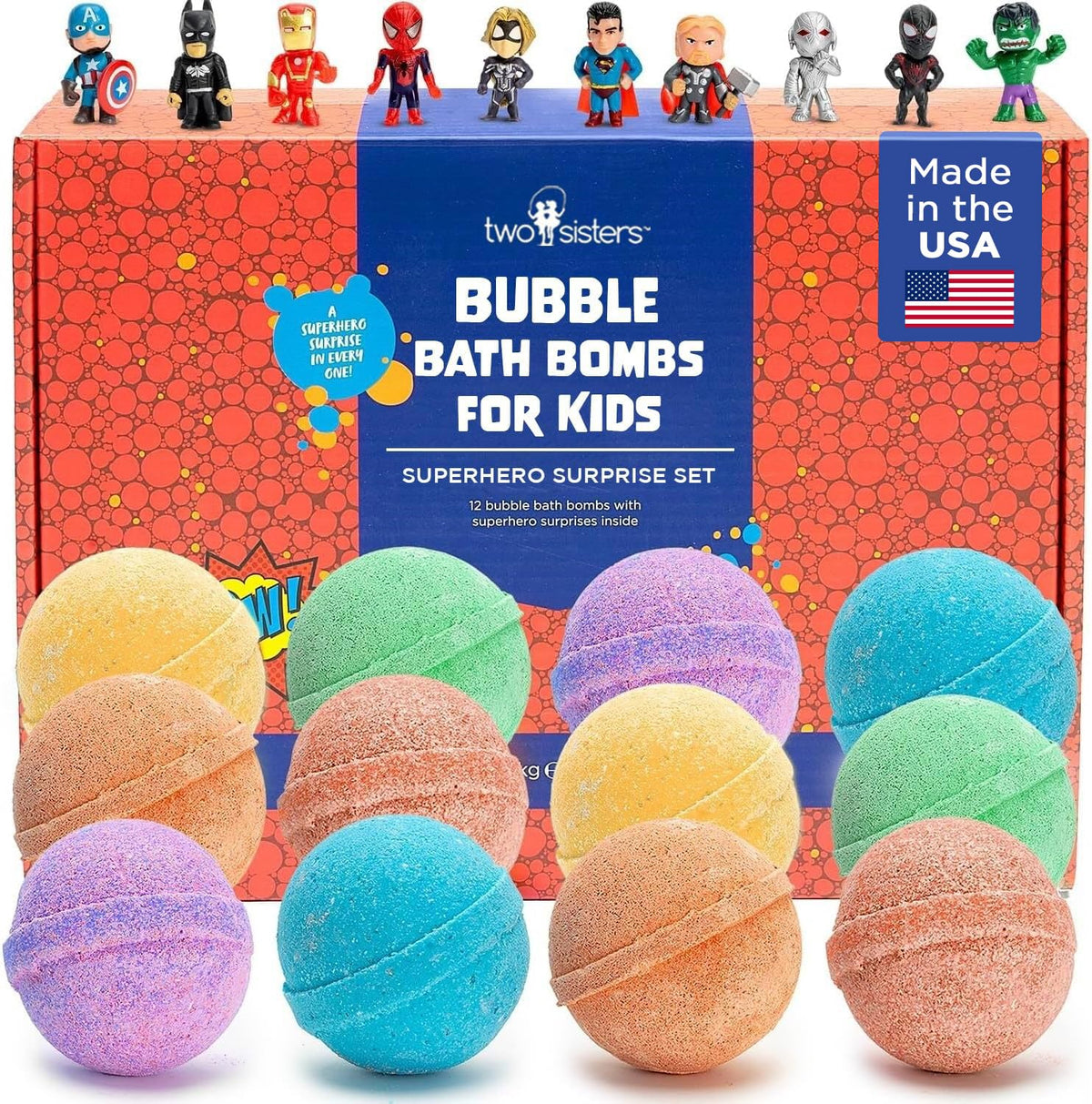 TNT Creeper Bath Bombs for Kids with Surprise Toys Inside, 6 Pack