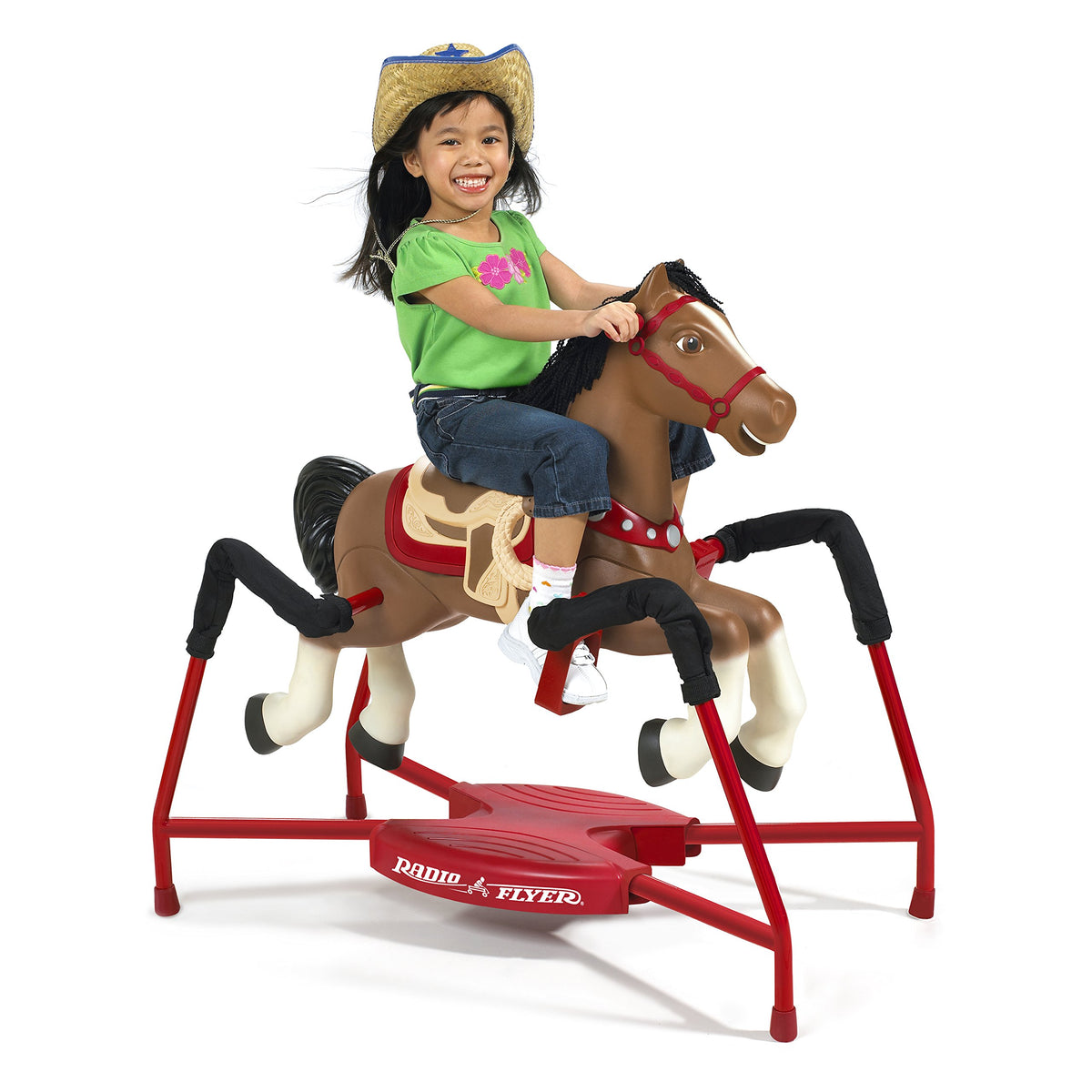 Radio Flyer Chestnut Interactive Riding Horse, for Ages 2-6, Ride On Toys