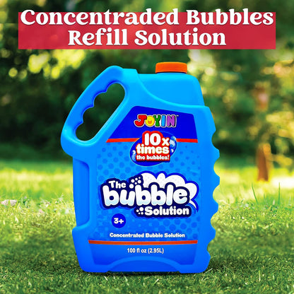 JOYIN 100 Oz Concentrated Bubble Solution (up to 8 Gallon) for Large Party in Summer Celebrations, Party Favor, Bubble Summer Toy, Classroom Prizes, Easter (Blue)