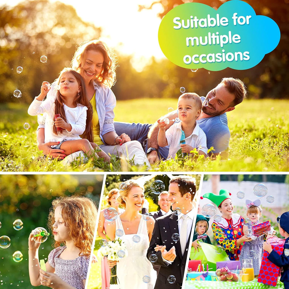 Bubble Solution Refill - 70 OZ Non-Toxic Pre-Mix Refill for Bubble Machine