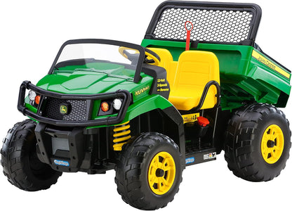 Peg Perego John Deere Gator XUV Extra-Large 12 Volt Ride-on, Durable Design for Kids 3-8, Green