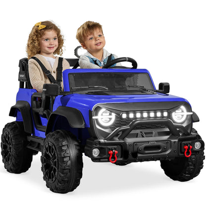 Best Choice Products 12V Kids Electric Vehicle Toy Ride On Car with Parent Remote Control for Toddlers, Seat Harness, 61 lbs Weight Capacity, Locking Doors, Spring Suspension, Bluetooth - Red