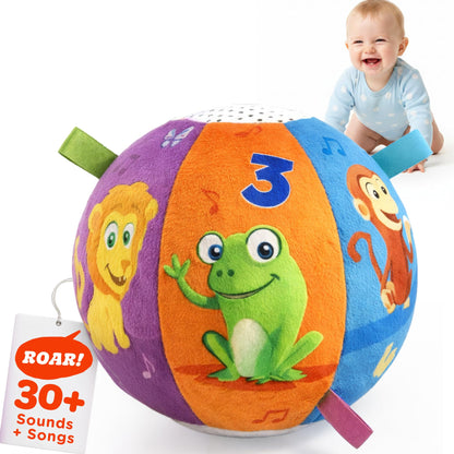 Move2Play, Interactive Baby Ball with 30+ Sounds & Songs | Toys for 1 Year Old Boys & Girls | Baby Toys 6-12+ Months | Musical Crawling Ball for Toddlers 1-3 | 1st Birthday Gift