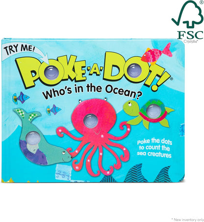 Melissa & Doug Poke-a-Dot Who's in the Ocean Board Book