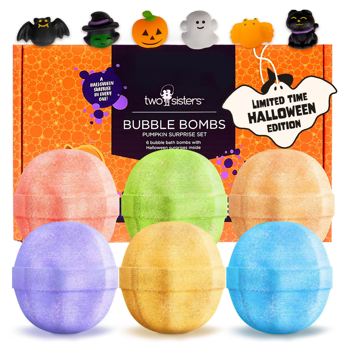 TNT Creeper Bath Bombs for Kids with Surprise Toys Inside, 6 Pack