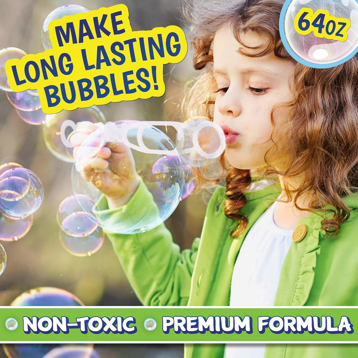 Sunny Days Entertainment Bubble Solution 64 oz - Non-Toxic - 3+ Years