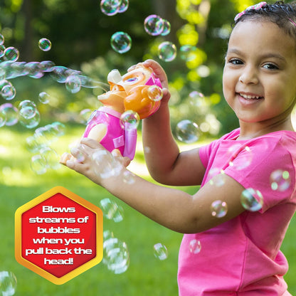 Nickelodeon Little Kids Paw Patrol Skye Action Bubble Blower and Includes Bubble Solution, Brown, Pink