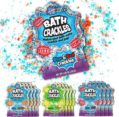 Tub Works® Bath Crackles Bath Toy, Variety 12 Pack | Nontoxic & Fragrance-Free | Makes Bath Water Crackle & Pop for a Unique Kids Bath | Swirl Water for Fizzy Fun | Sensory Kids & Toddler Bath Toys
