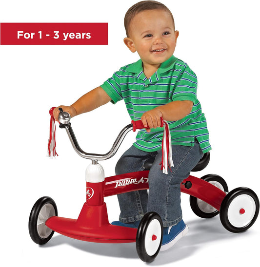 Radio Flyer Scoot About Ride On, Toddler Ride On Toys, for Toddlers 1-3