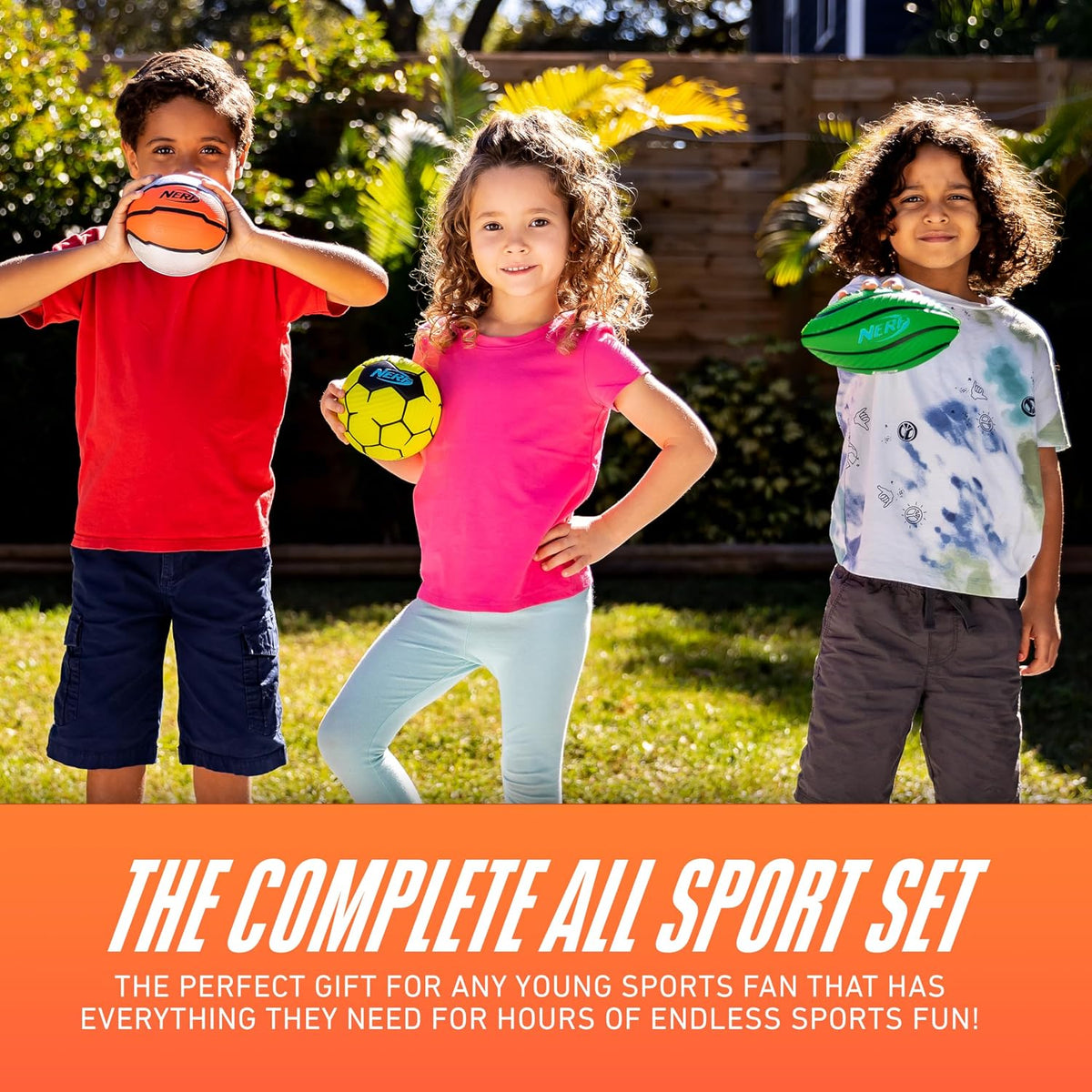 Nerf Mini Foam Sports Ball Set - 3 Pack